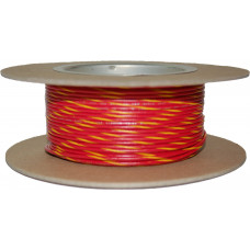 100' SPOOL 20-GAUGE WIRE (RED/YELLOW STRIPE)