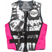 WMN'S NEOPRENE FLOTATION VEST NEON PINK/WHITE/BLACK SM