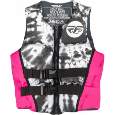 WMN'S NEOPRENE FLOTATION VEST NEON PINK/WHITE/BLACK SM
