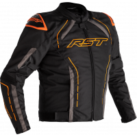 S1 CE JACKET BLK/GRY/NEON ORG TEXTILE LG