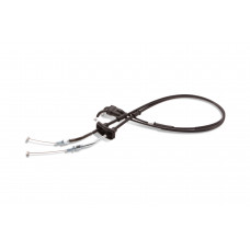 BLACK VINYL THROTTLE PUSH-PULL CABLE SET