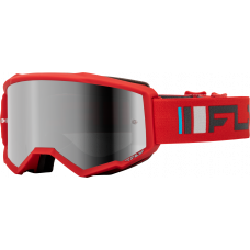 ZONE GOGGLE RED/CHARCOAL W/ SILVER MIRROR/SMOKE LENS