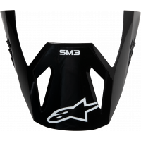 SM3 SOLID VISOR BLACK GLOSSY