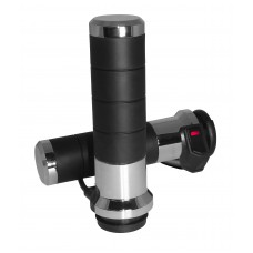 TITAN-X HEATED GRIPS CHROME ELECTRIC THROTTLE
