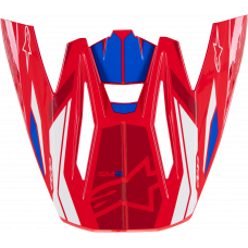 S-M5 VISOR ACTION 2 BRIGHT RED/BLUE GLOSSY