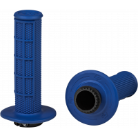 CONTROL MX LOCK-ON GRIPS BLUE HALF WAFFLE