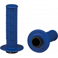 CONTROL MX LOCK-ON GRIPS BLUE HALF WAFFLE