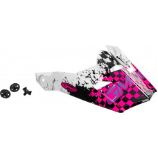 VISOR W/SCREWS ANIM8 MX-46Y ANIM8 WHITE/NEON PNK/PUR YS-YL
