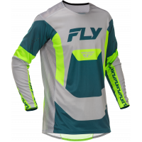 YOUTH LITE JERSEY GREY/LIME/TEAL YXL