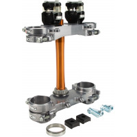 ROCS TECH CLAMP SET GREY SUZUKI 21.5MM