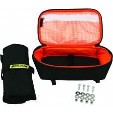 REAR FENDER BAG WITH TOOL ROLL 3L BLACK