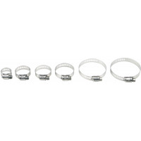 STAINLESS STEEL HOSE CLAMPS 32-58MM 10/PK