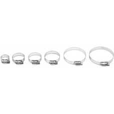 STAINLESS STEEL HOSE CLAMPS 32-58MM 10/PK