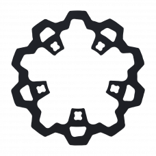 ENFORCER 1 PIECE ROTOR FRONT BLACK 11.8