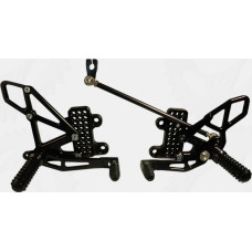 REAR SET COMPLETE BLK HON
