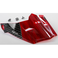 VISOR W/SCREWS COLFAX MX-46 RED/BLACK MD-2X