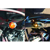 LIGHTNING BULLET KIT CHROME RUNNING LIGHT FLTR