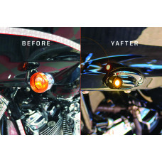 LIGHTNING BULLET KIT CHROME RUNNING LIGHT FLTR LIGHTNING BULLET KIT CHROME RUNNING LIGHT FLTR