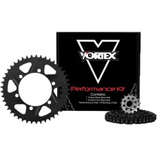 SPROCKET/CHAIN KIT STL/ALU 14/47T BLK RX3 520-110L BLK