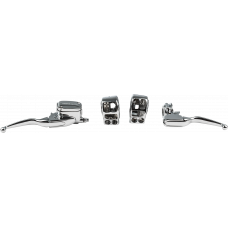 HANDLEBAR CONTROL KIT CHR CABLE CLUTCH `21-23 FLH