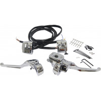 COMP H/BAR CNTRLS 11/16 M/CYL W/SWITCHES CHROME 96-06