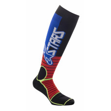 MX PRO SOCKS BURNT RED/YELLOW FLUO/BLUE LG