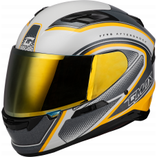 FF-98 AFTERSHOCK HELMET WHITE/METALLIC SILVER 2X
