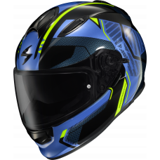 RYZER FULL-FACE HELMET SWITCH BLUE/HI-VIZ 2X
