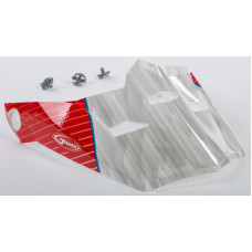 VISOR W/SCREWS COLFAX MX-46 WHITE/RED/BLUE MD-2X