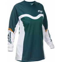 WOMEN'S F-16 JERSEY TEAL/WHITE/GOLD 2X