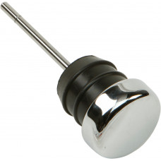 OIL TANK RUBBER FILLER PLUG CHROME