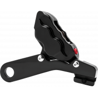 4 PIST REAR CALIPER KIT BLACK 25MM FLT 08-UP