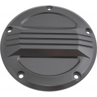 CUSTOM DERBY COVER BLACK TWIN CAMS 99-17