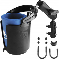 BRAKE/CLUTCH RESERVOIR MOUNT W/SELF-LEVELING CUP HOLDER