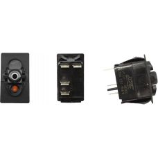 DASH SWITCH BODY MOMENTARY AMBER BOTTOM
