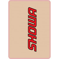 UPPER FORK DECAL SHOWA RED