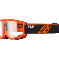 YOUTH FOCUS GOGGLE BLK/ORANGE W/ CLEAR LENS