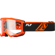 YOUTH FOCUS GOGGLE BLK/ORANGE W/ CLEAR LENS