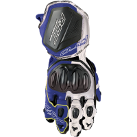 PRO SERIES GP D3O GLOVES WHITE/BLUE LEATHER MD PRO SERIES GP D3O GLOVES WHITE/BLUE LEATHER MD