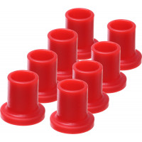 CONTROL ARM BUSHINGS FRONT RED POL