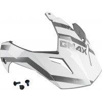 VISOR W/SCREWS TRAPPER WHITE/SILVER GM-11S