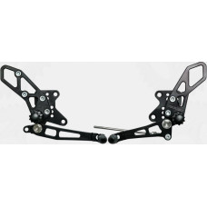 REAR SET COMPLETE BLK KAW