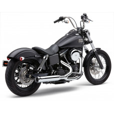 POWRPRO RPT 2-1 CHROME/ BLK TIP DYNA 12-17