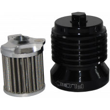 FLO REUSABLE STEEL OIL FILTER HD BLACK