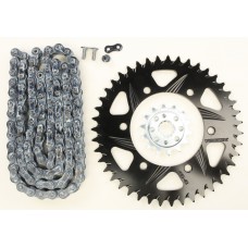 SPROCKET/CHAIN KIT STL/ALU 14/43T BLK SX3 520-106L BLK