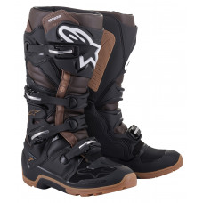 TECH 7 ENDURO BOOTS BLACK/DARK BROWN SZ 11