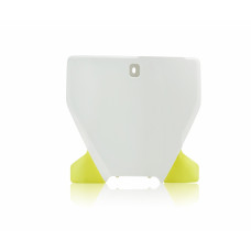 FRONT NUMBER PLATE WHITE/YELLOW