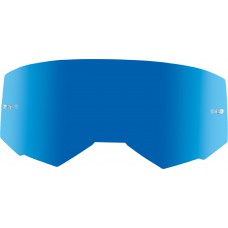 SINGLE LENS W/POST ADULT BLUE MIRROR/SMOKE