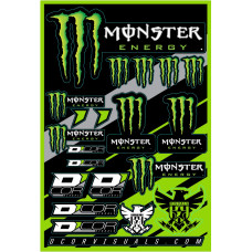 MONSTER ENERGY DECAL SHEET