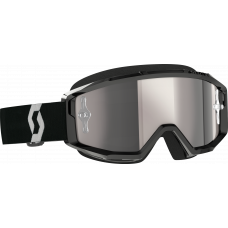 PRIMAL GOGGLE BLACK/WHITE SILVER CHROME WORKS